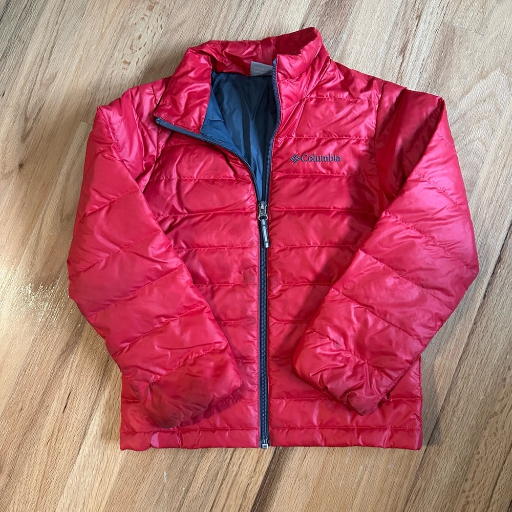 Kids Red Puffer Jacket